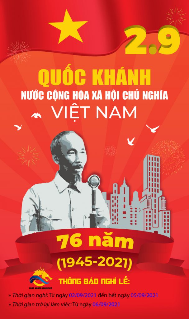 [THÔNG BÁO] NGHỈ LỄ QUỐC KHÁNH 2/9/2021